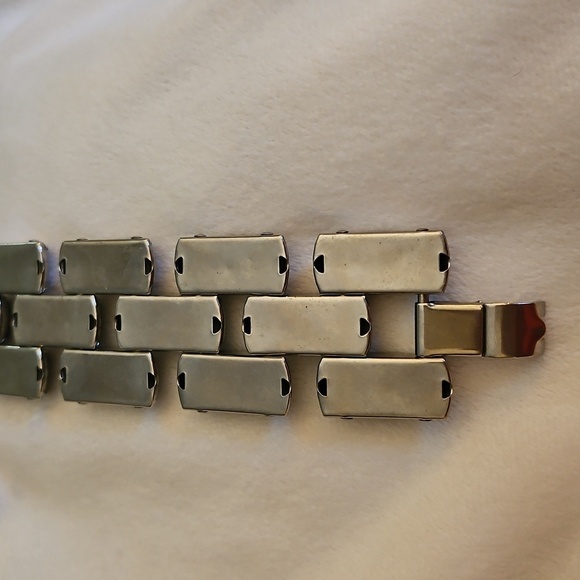Antique 1920s-1930s Art Deco Machine Age Tech Unisex Bracelet - Picture 8 of 9
